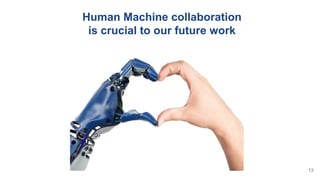 Human Machine collaboration
is crucial to our future work
13
 