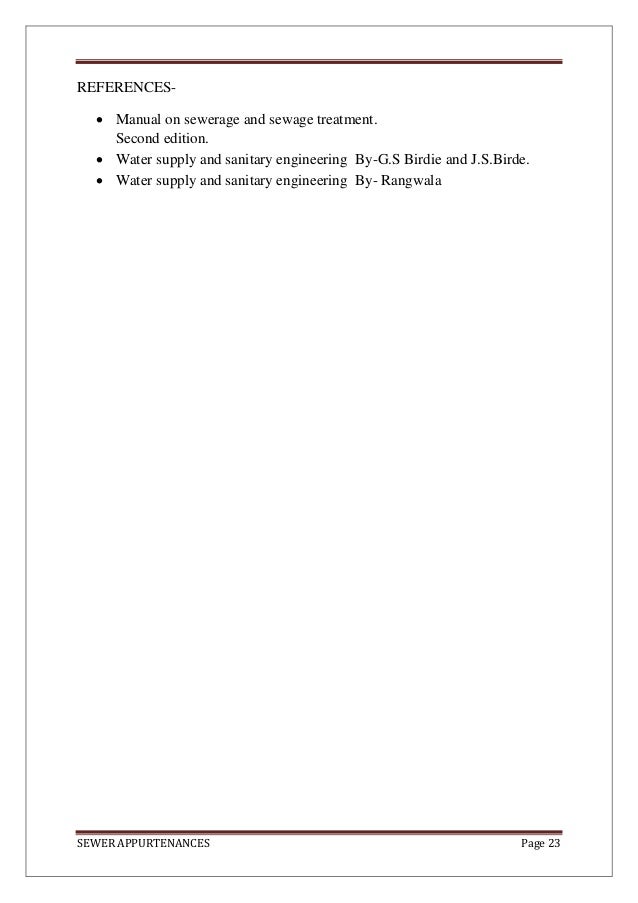 Sewer Appurtenances