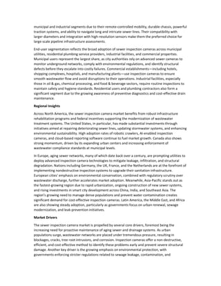 Sewer Camera Report.pdf Sewer Inspection Camera Market Adoption of High-Definition Sewer and ...