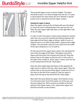 Skirt pattern in sewing