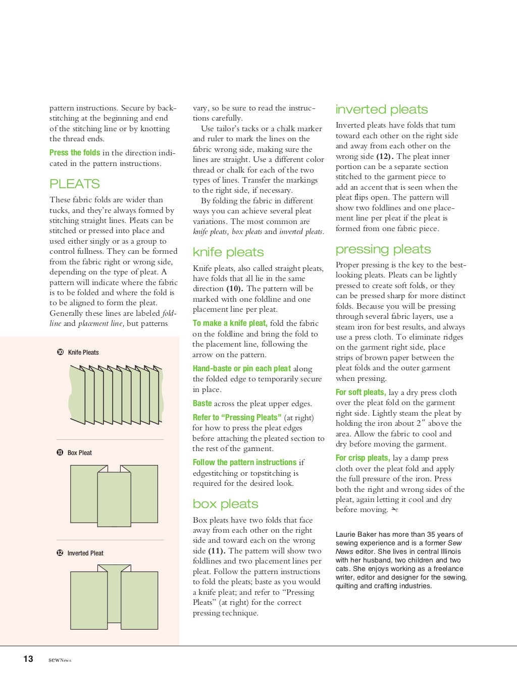 Sewing basicsfromsewnews