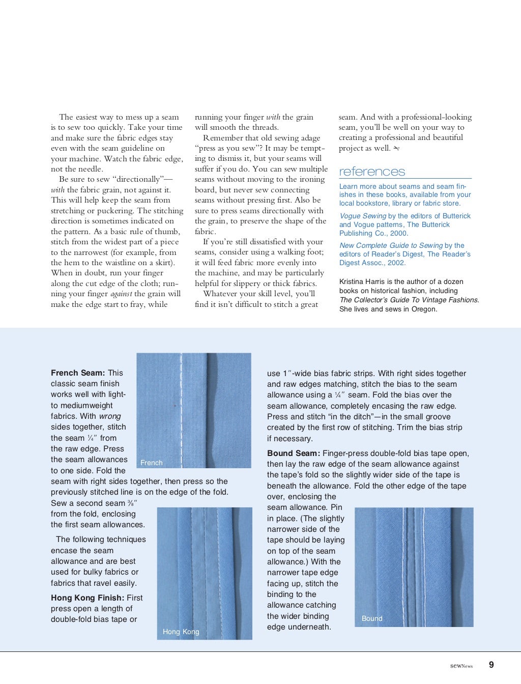 Sewing basicsfromsewnews