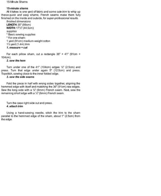 Sewing in a straight line