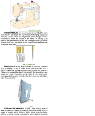 Sewing in a straight line