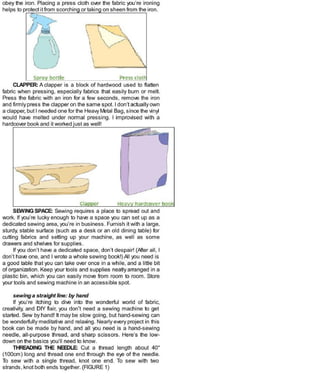 Sewing in a straight line