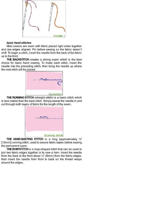 Sewing in a straight line