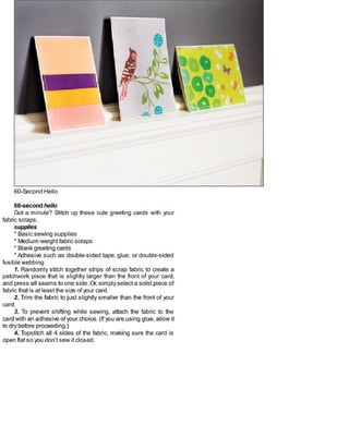 Sewing in a straight line