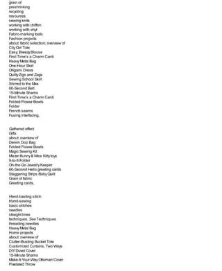 Sewing in a straight line