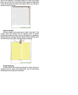 Sewing in a straight line