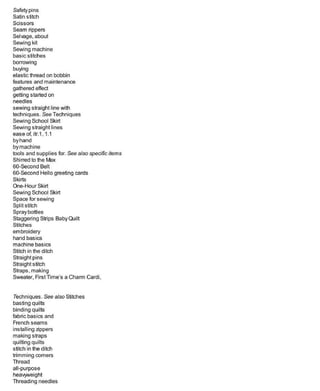 Sewing in a straight line