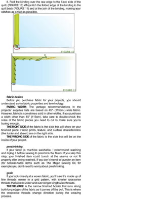 Sewing in a straight line