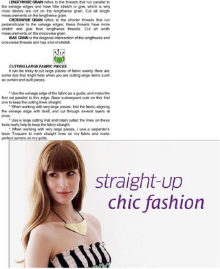 Sewing in a straight line