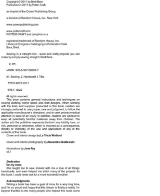 Sewing in a straight line