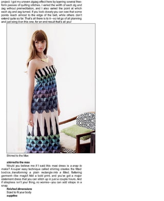 Sewing in a straight line