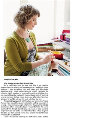 Sewing in a straight line