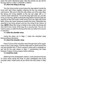 Sewing in a straight line