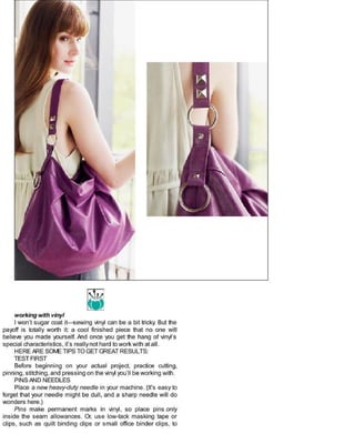 Sewing in a straight line