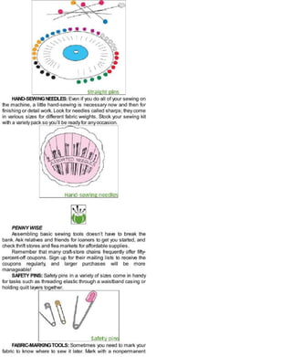 Sewing in a straight line