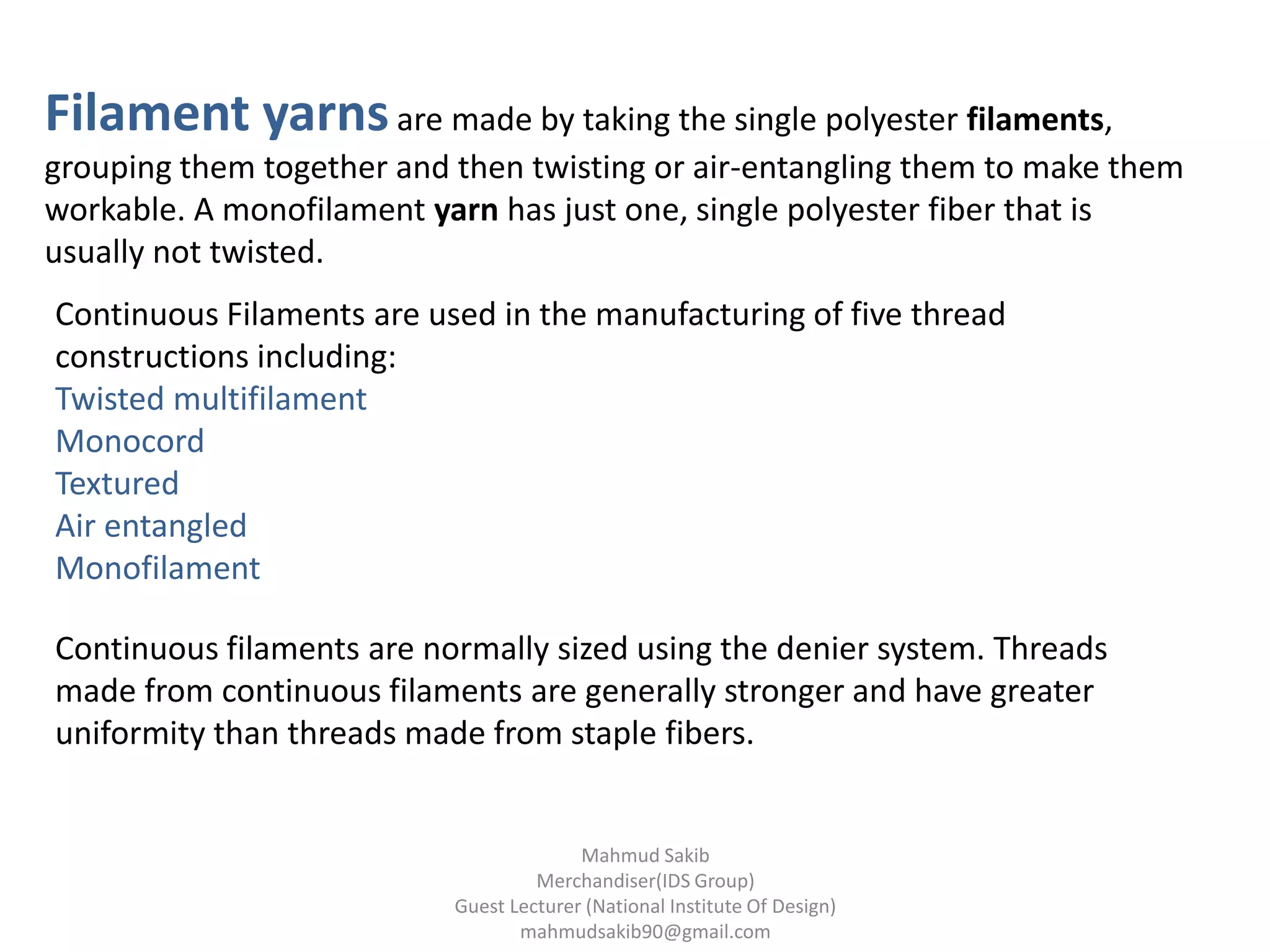 Sewing thread | PPTX