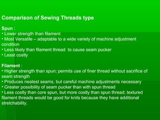 Sewing threads | PPT