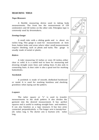 Measuring and Marking Tools for Sewing and Tailoring, PDF, Sewing Needle
