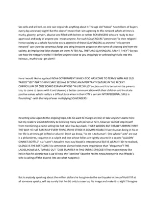 Sex, City,Scavengers And I nterpersonnel Skills | PDF