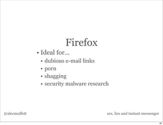 Sex, Lies and Instant Messenger v1 | PPT