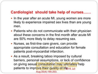Sex after acute myocardial infarction Heart - Sex After Acute Myocardial Infarction Heart Attack 11 320
