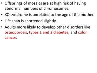 Sex chromosome disorders | PPTX