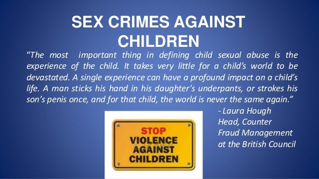 Crime Statistics Of Sex Crimes Against Children