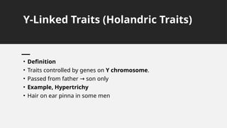 Holandric Comprehensive Overview of Sex Determination and Sex-Linked Traits in ...