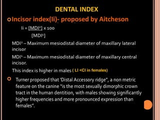 Sex determination in forensic