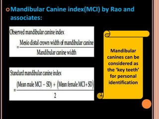 Sex determination in forensic