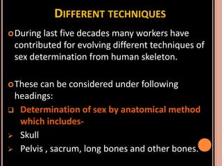 Sex determination in forensic