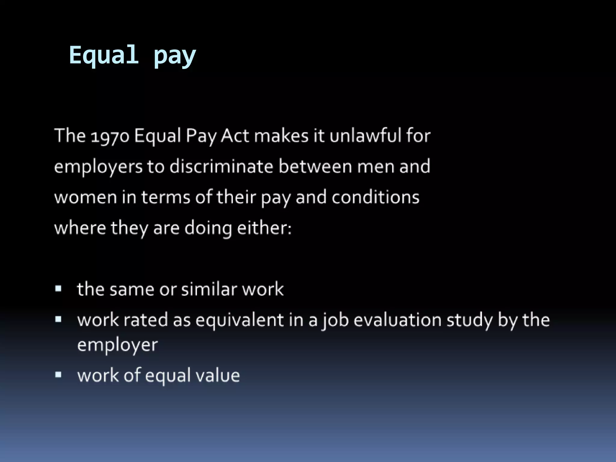 Sex Discrimination Act | PPTX
