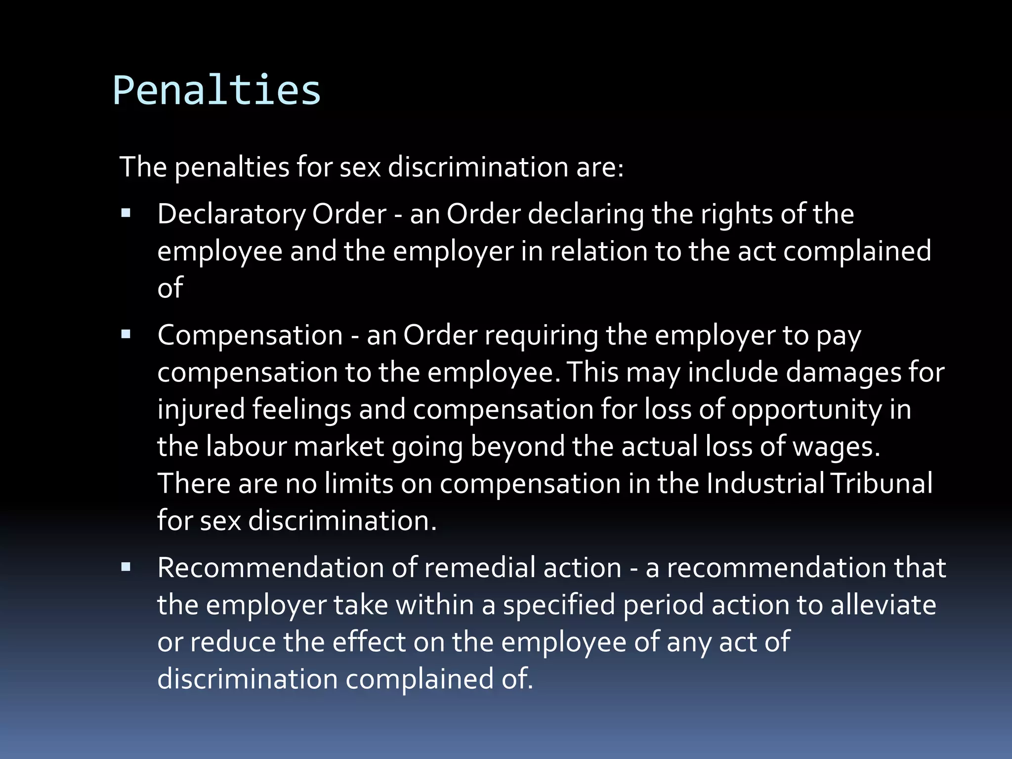 Sex Discrimination Act | PPTX