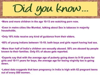 Sex education in indian schools(for bigenners)