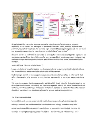 Sex, Gender and Sexuality: A summarized explanation. | PDF