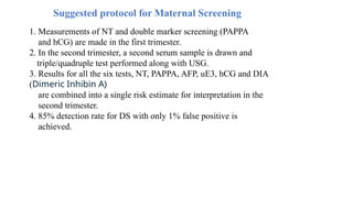 Sex hormones &prenatal screening slides. | PPTX
