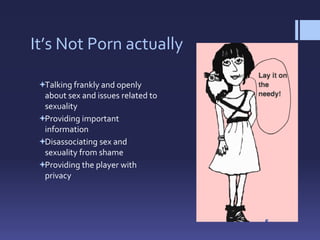 Games for Health - Elena Bertozzi - Sex and Sexuality in Play: The ...