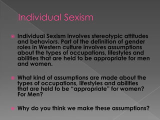 Sexism | PPTX