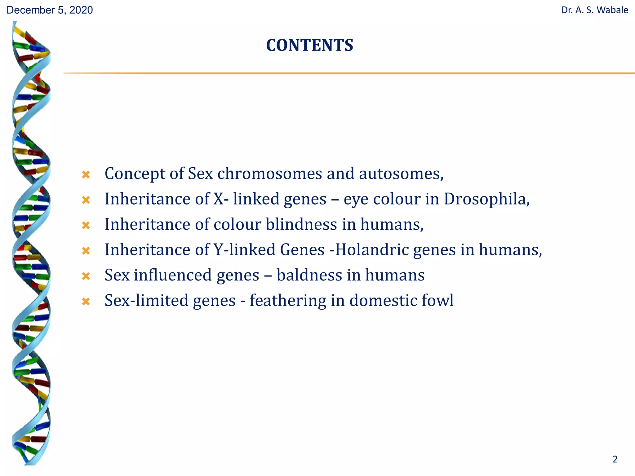 Sex linked inheritance | PDF