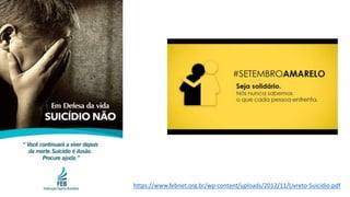Cap. 07
https://www.febnet.org.br/wp-content/uploads/2012/11/Livreto-Suicidio.pdf
 