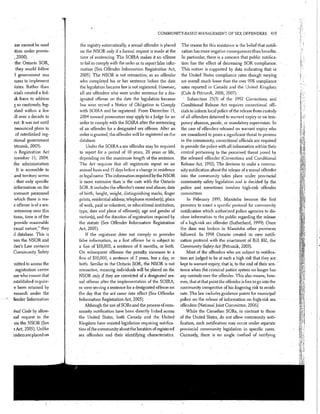 Sex Offender Registries