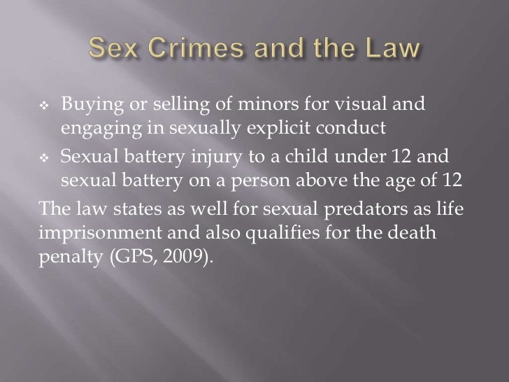 Sex Offenders And The Law Tracey Percifield Unit4 Ip