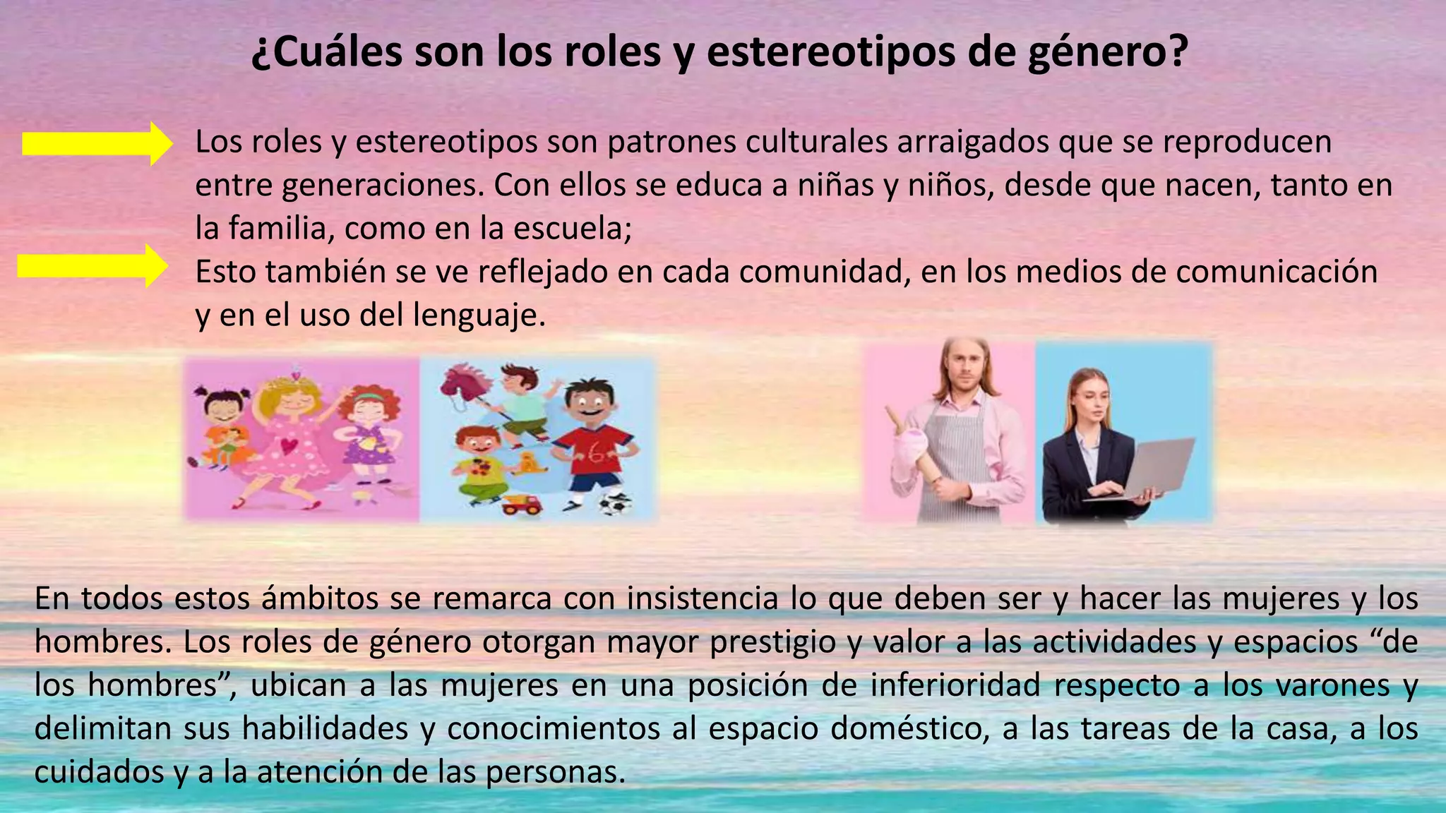Sexo, género, roles y estereotipos de género | PPT