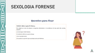 SEXOLOGIA FORENSE
 