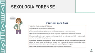 SEXOLOGIA FORENSE
 