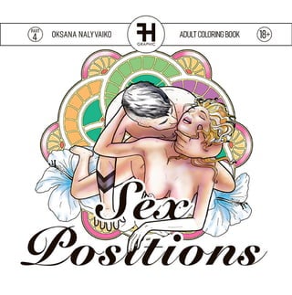 Adult Coloring Book "Sex positions" 18+