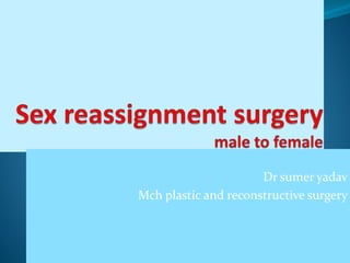 Dr sumer yadav
Mch plastic and reconstructive surgery
 